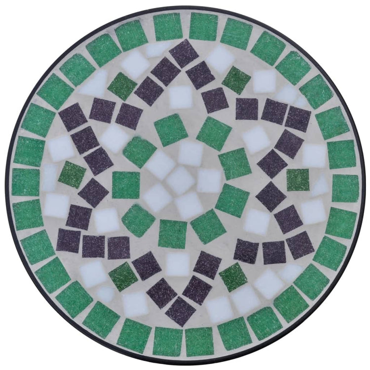 Vidaxl Biene Tabelle Mosaikgrün und Weiß