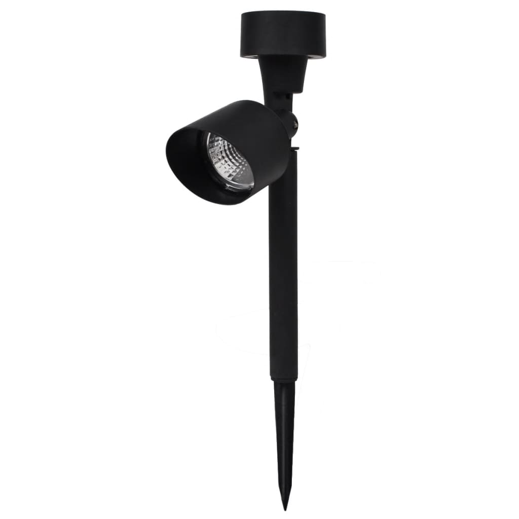 Vidaxl Outdoor Spotlight 12 St. Solar LED Schwarz