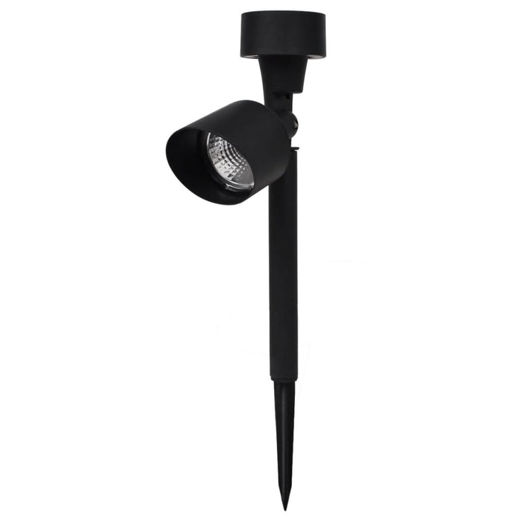 Vidaxl Outdoor Spotlight 12 St. Solar LED Schwarz
