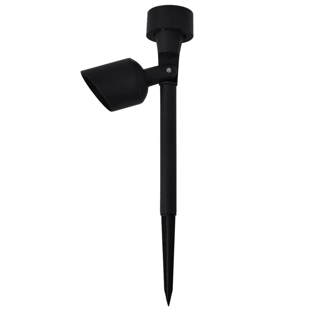 Vidaxl Outdoor Spotlight 12 St. Solar LED Schwarz