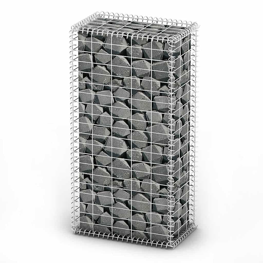 Vidaxl Schans Korb mit Deckel 100x50x30 cm verzinkter Draht
