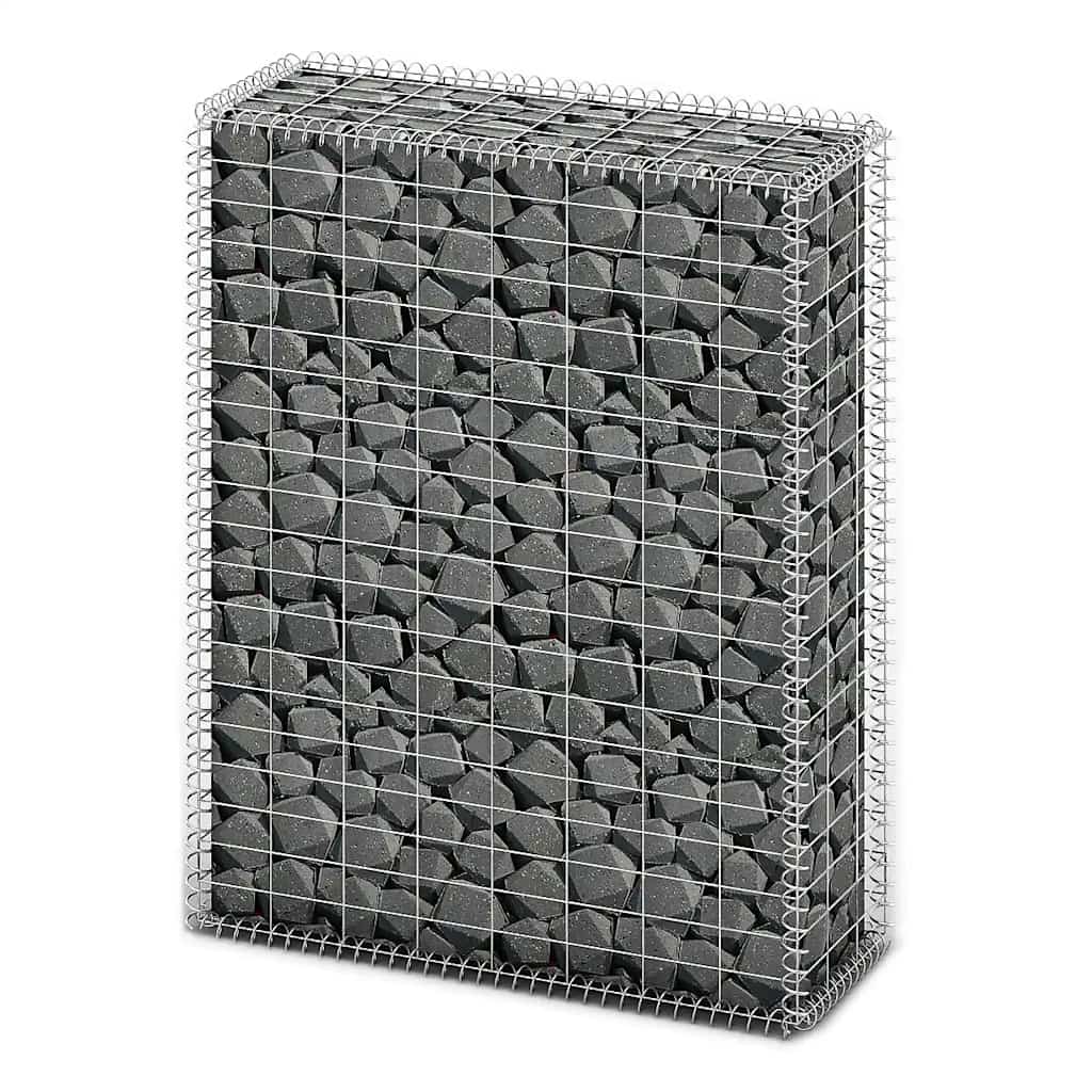 Vidaxl Schans Korb mit Deckel 100x80x30 cm verzinkter Draht