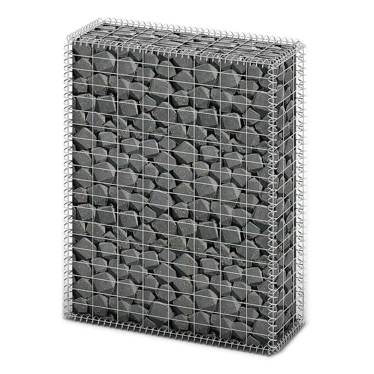 Vidaxl Schans Korb mit Deckel 100x80x30 cm verzinkter Draht