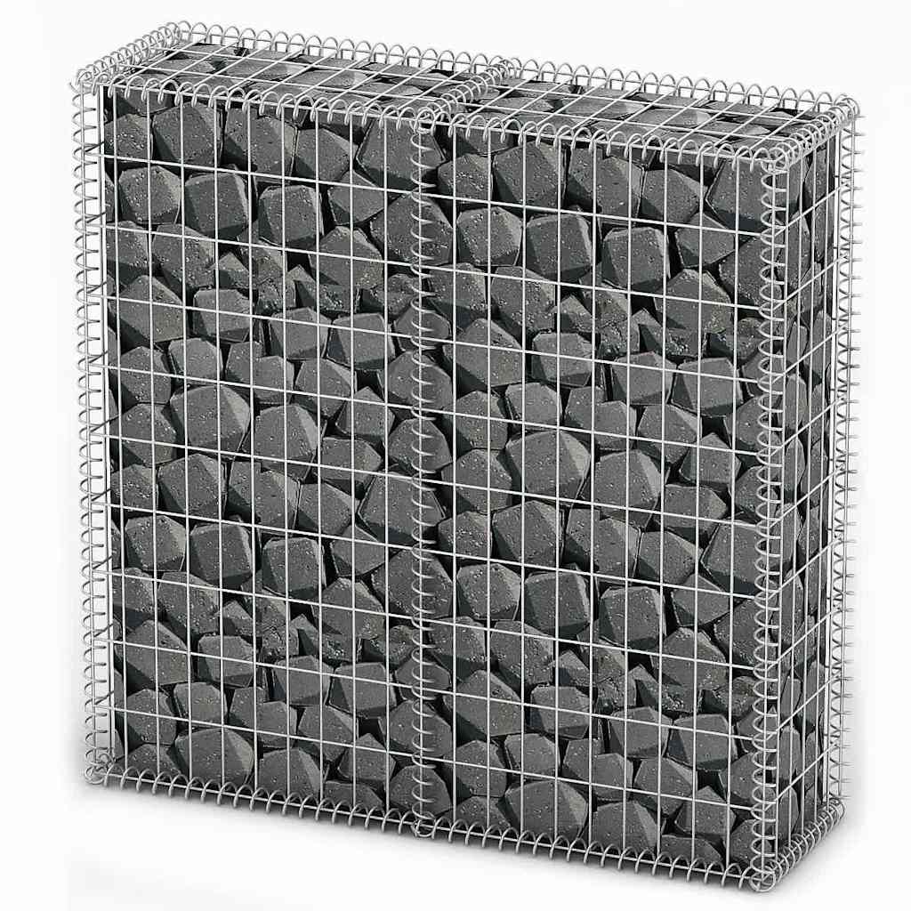 Vidaxl Schanskorf mit Deckel 100x100x30 cm verzinkter Draht