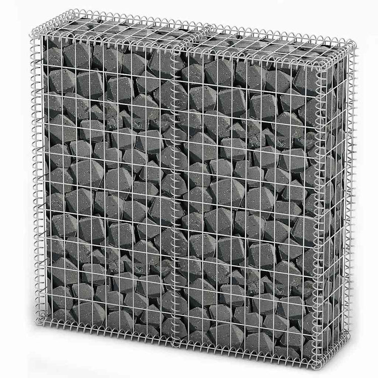 Vidaxl Schanskorf mit Deckel 100x100x30 cm verzinkter Draht