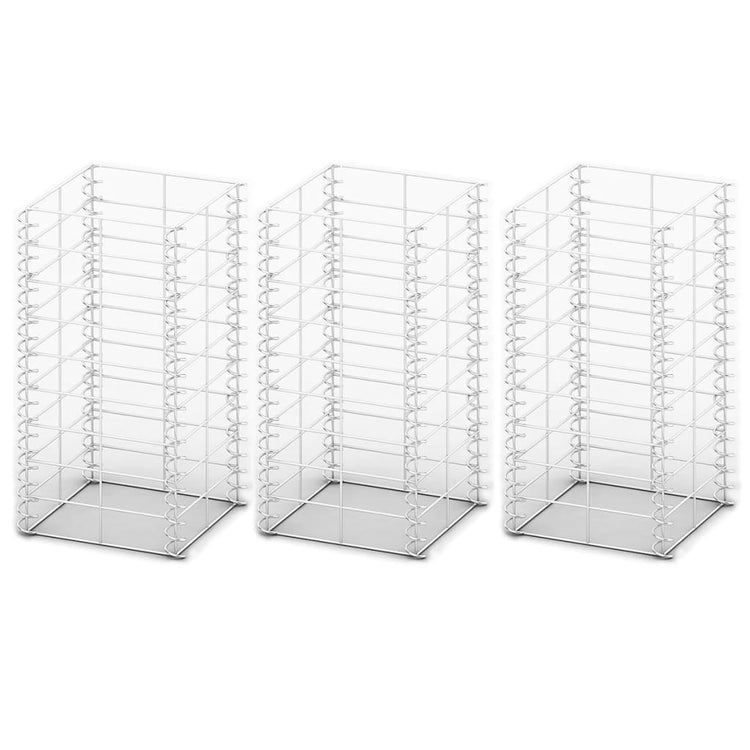 VIDAXL 3-teiliger Schans Korbset 25x25x50 cm verzinkter Draht
