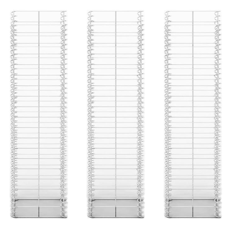 VIDAXL 3-teiliger Schans Korbset 25x25x100 cm verzinkter Draht