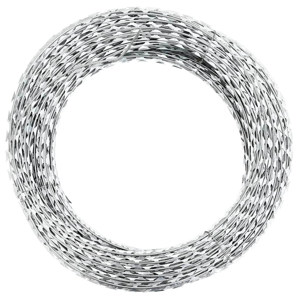 Vidaxl Scheermmetstikkeldraad Concertina 100 m galvanisierte Stahl