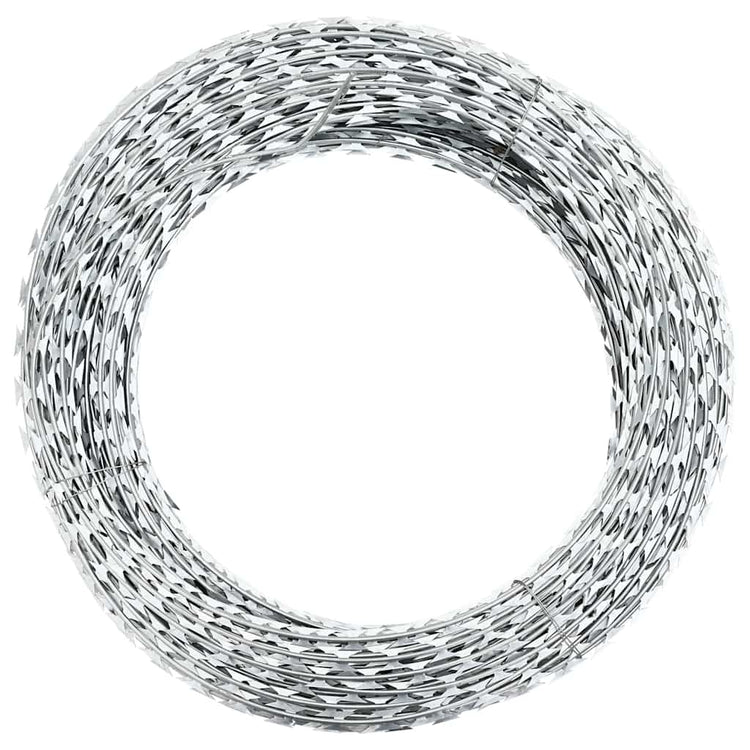 Vidaxl Scheermmetstikkeldraad Concertina 100 m galvanisierte Stahl