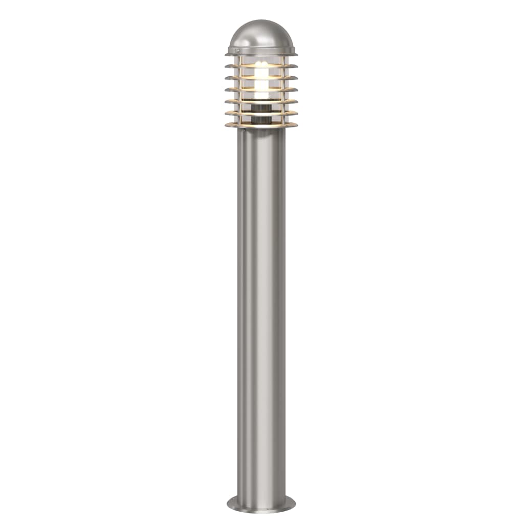 VIDAXL Zylindrische Edelstahl -LED -Gartenlampe