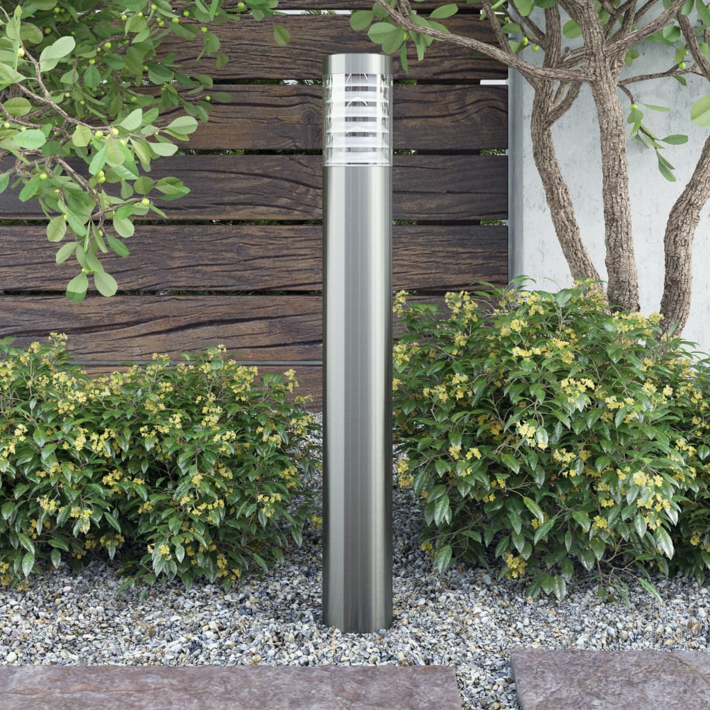 Vidaxl Garden Pole Lampe Edelstahl