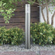 Vidaxl Garden Pole Lampe Edelstahl