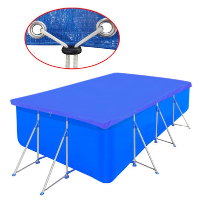 Vidaxl Schwimmbadabdeckung rechteckig 90 g m² 400x207 cm pe