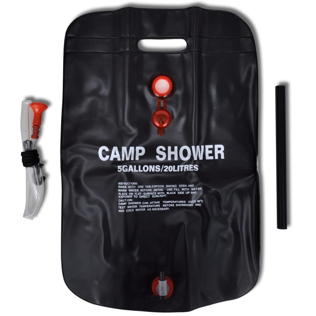 Vidaxl Campingschauer 2 St. Solar 20 l