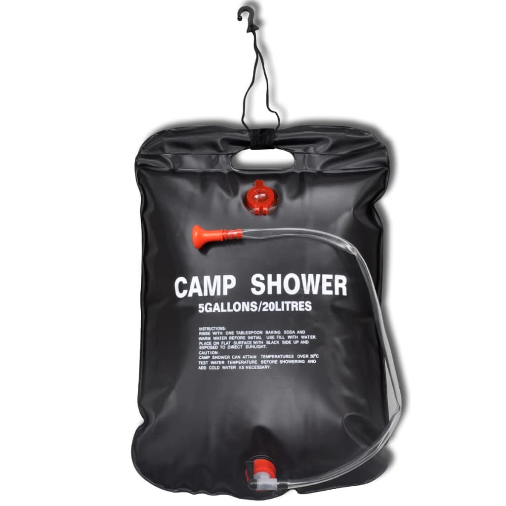 Vidaxl Campingschauer 2 St. Solar 20 l