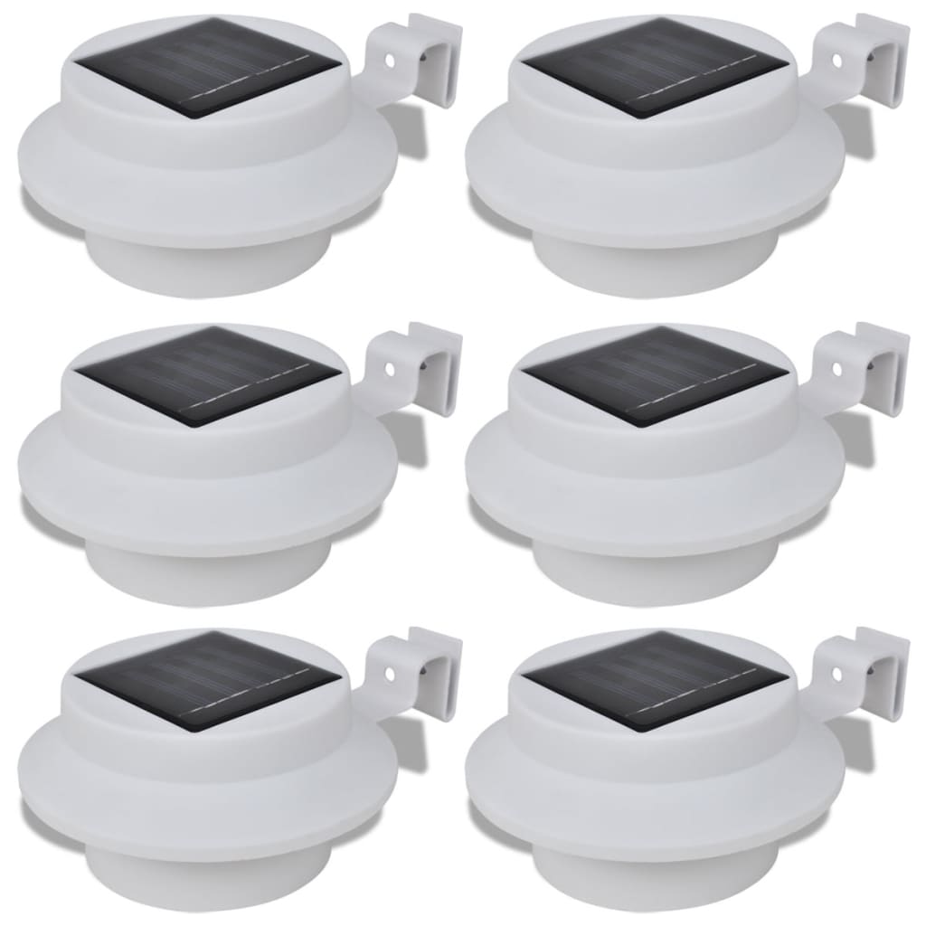 Vidaxl Outdoor -Lampe 6 Stücke weiß