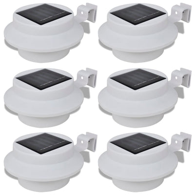 Vidaxl Outdoor -Lampe 6 Stücke weiß
