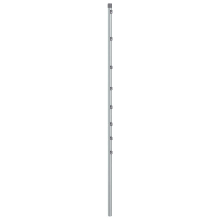 Vidaxl Zaunpfosten 15 St 150 cm verzinkter Stahl Silberfarbe