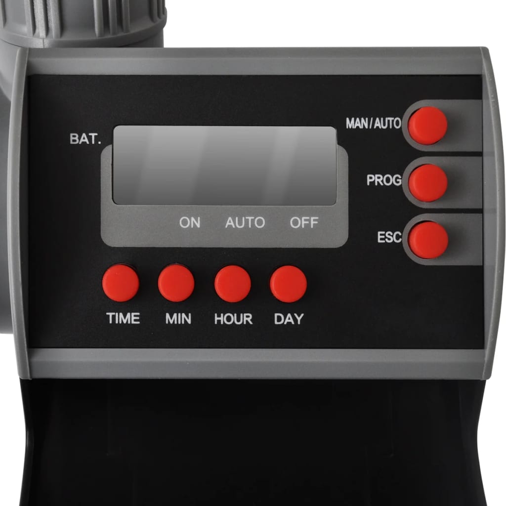 VIDAXL Automatische Bewässerungswassertimer + Anzeige (1 Ausgang)