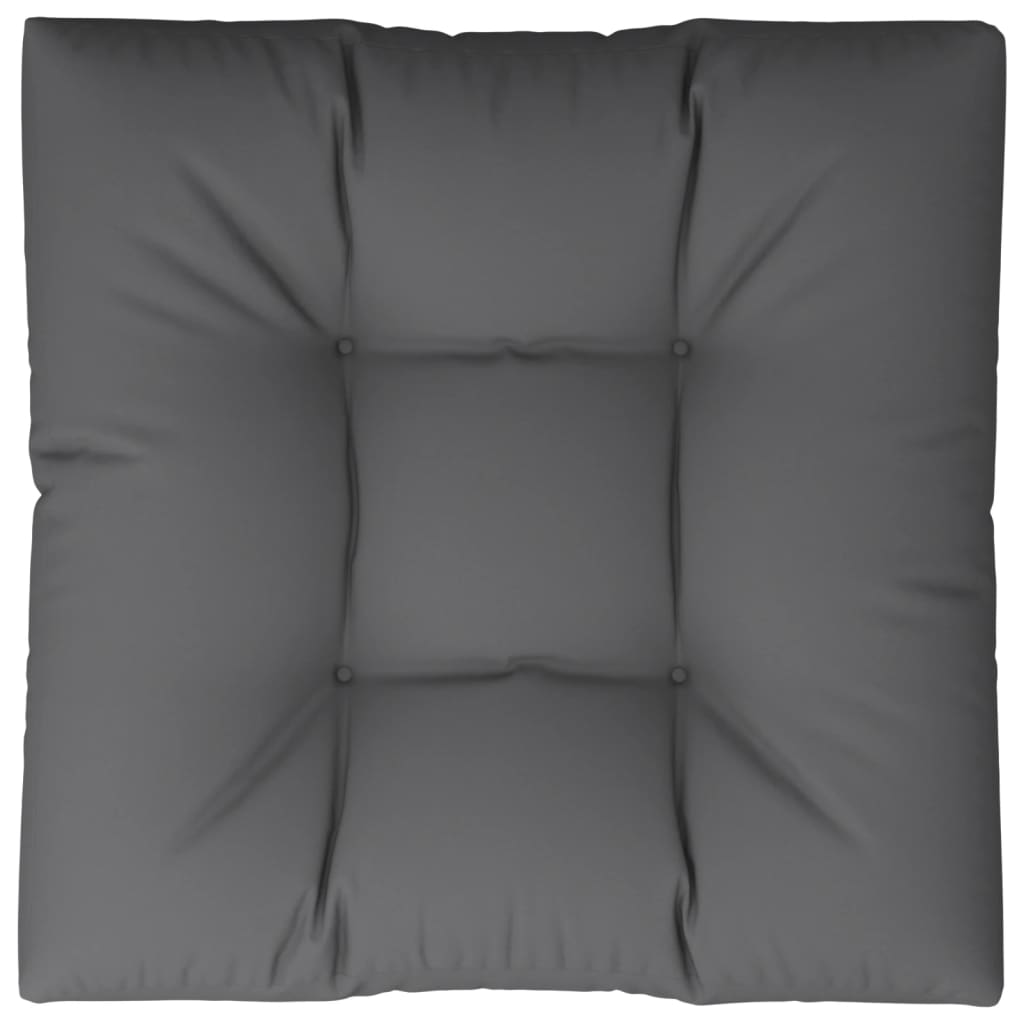 Vidaxl Palettenkissen 80 x 80 x 12 cm Stoff grau