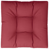 Vidaxl Palettenkissen 80 x 80 x 12 cm Stoffwein rot