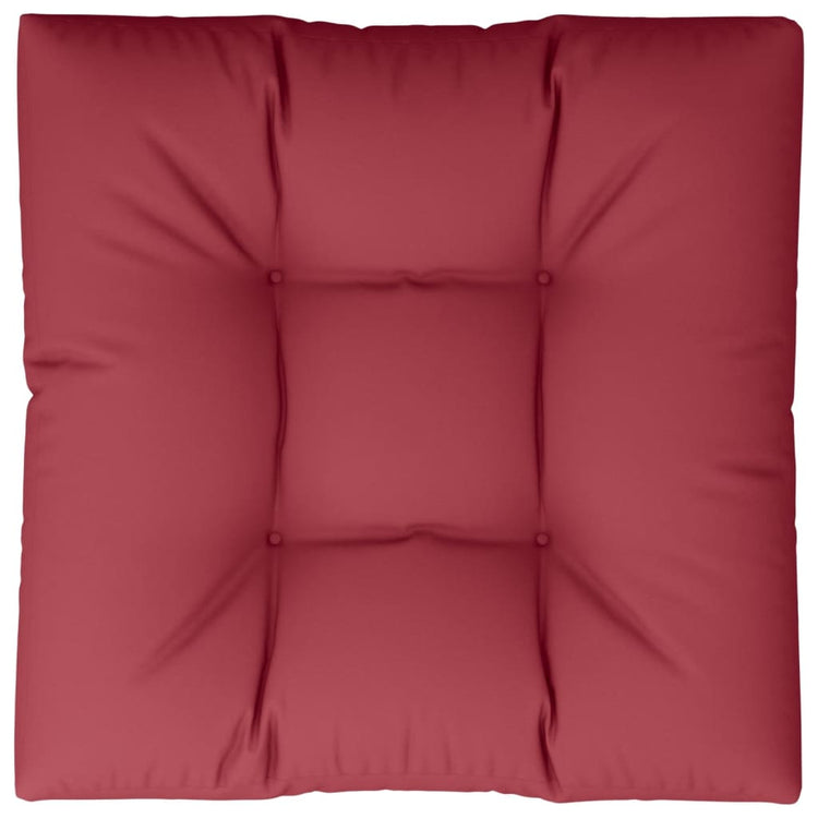 Vidaxl Palettenkissen 80 x 80 x 12 cm Stoffwein rot