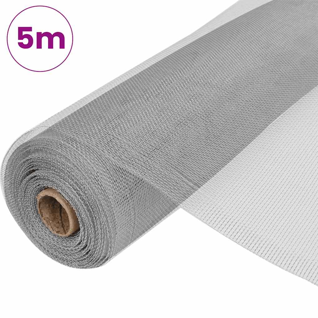VIDAXL -MESH 100x500 cm Aluminium Silberfarben