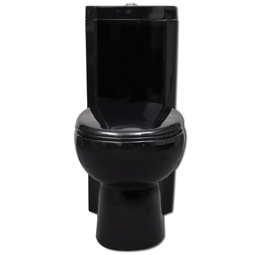 Vidaxl Toilettenecke Modell Keramik Schwarz