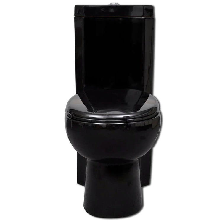 Vidaxl Toilettenecke Modell Keramik Schwarz
