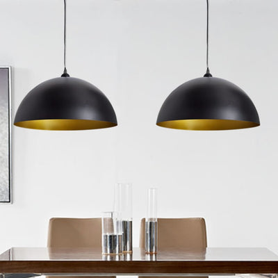 VIDAXL -Deckenlampen 2 STs in Höhe einstellbar halbkreisförmiger Schwarz