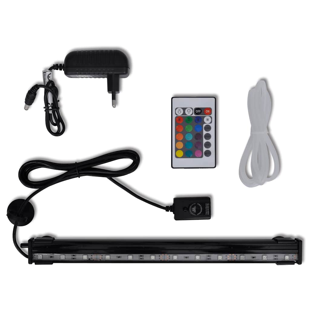 Vidaxl LED Unterwasserlampe für Aquarium mit Blasen RGB 32 cm