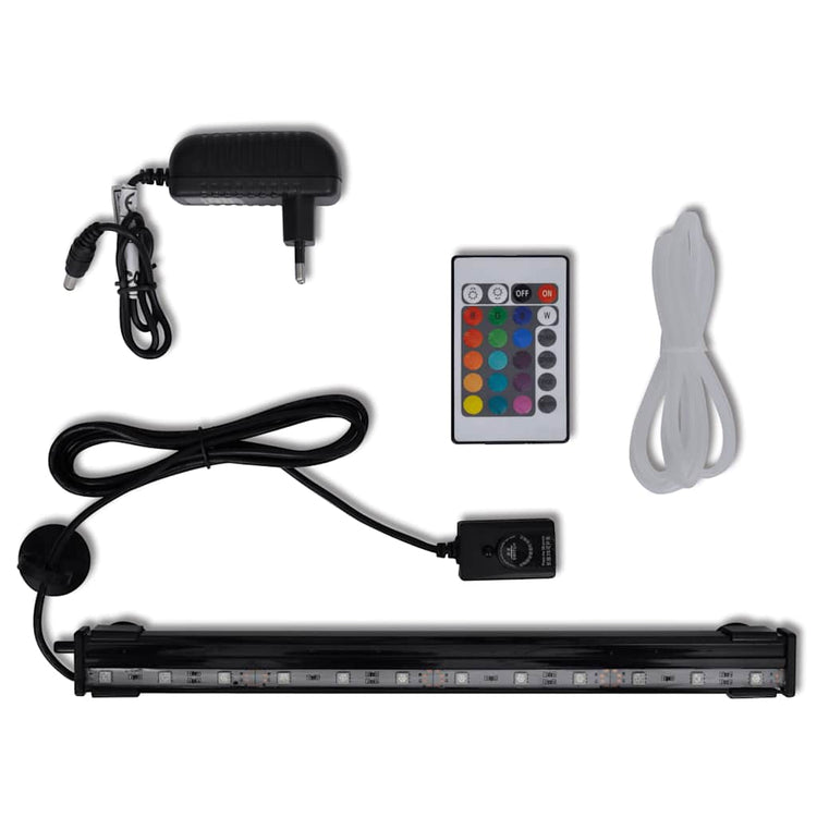 Vidaxl LED Unterwasserlampe für Aquarium mit Blasen RGB 32 cm