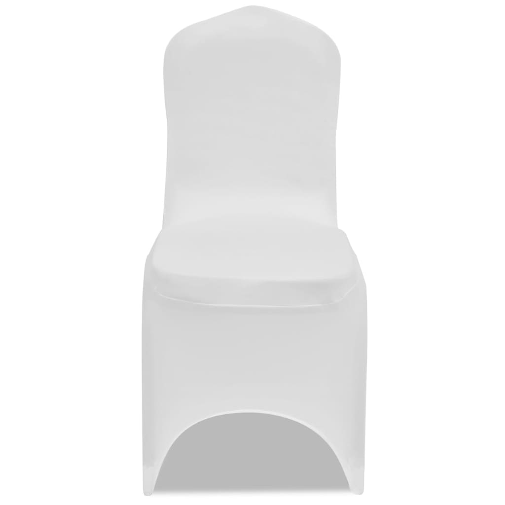 Vidaxl Stuhl Cover Stretch White (50 Stücke)