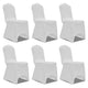 Vidaxl Stuhl Cover Stretch White (6 Stücke)