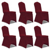 Vidaxl Stuhl Cover Stretch Bordeaux Rot (6 Teile)