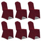 Vidaxl Stuhl Cover Stretch Bordeaux Rot (6 Teile)