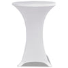 VIDAXL STIBLE TABEL COUNDET Ø60 cm Weiß (2 Stücke)