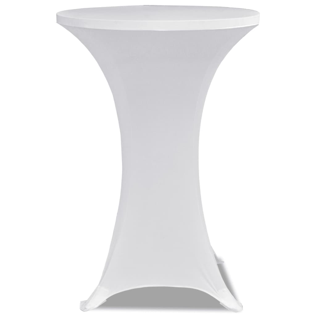 VIDAXL STIBLE TABEL COUNDET Ø60 cm Weiß (2 Stücke)