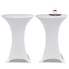 VIDAXL STIBLE TABEL COUNDET Ø60 cm Weiß (2 Stücke)