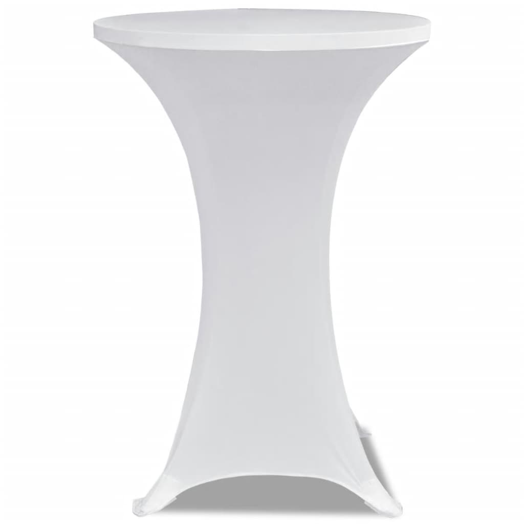 VIDAXL STIBLE TABEL COUNDE DEST Ø70CM Weiß (2 Stücke)