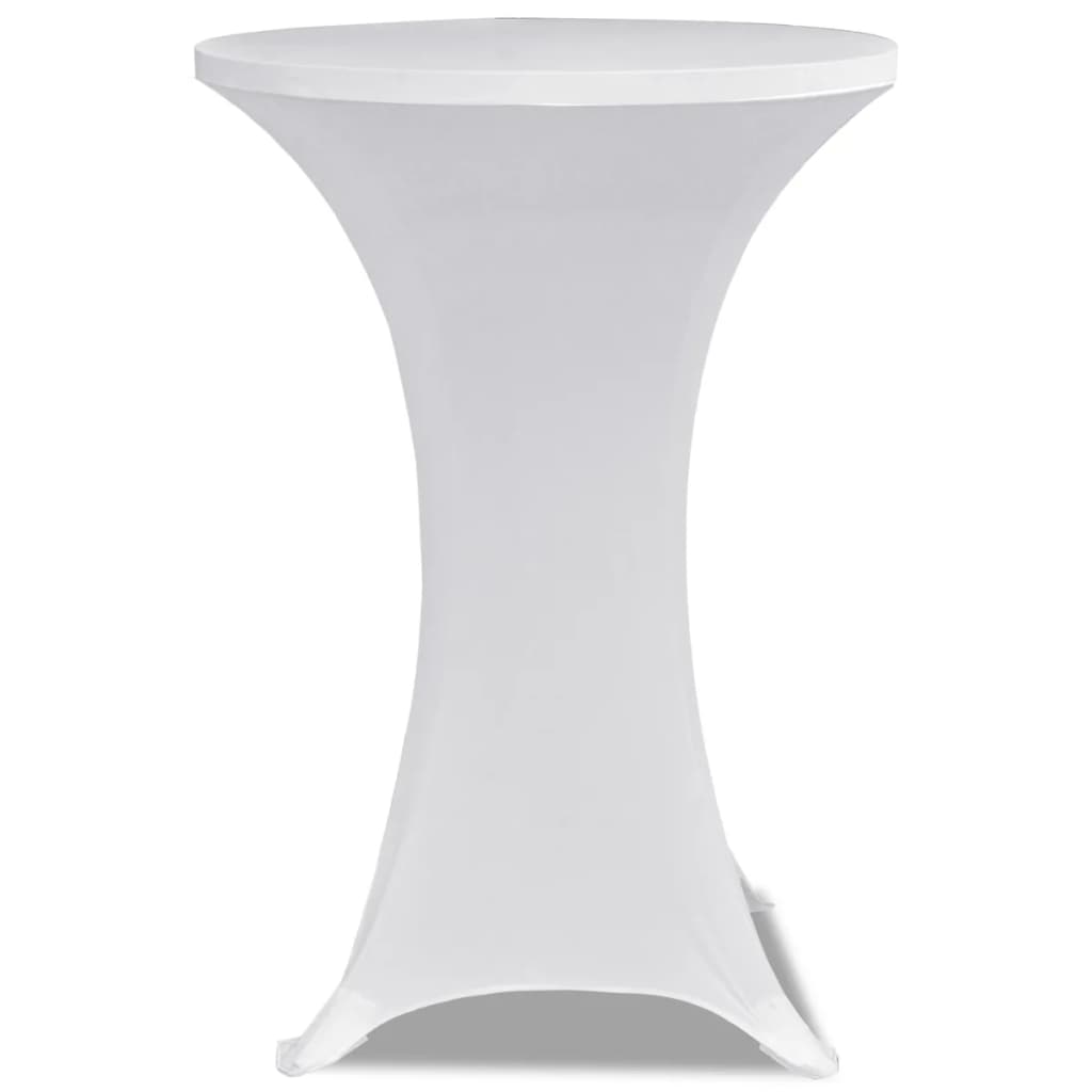 VIDAXL STIBLE TABEL COUNDE DEM Ø80CM Weiß (2 Stücke)