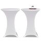 VIDAXL STIBLE TABEL COUNDE DEM Ø80CM Weiß (2 Stücke)