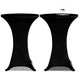 VIDAXL STIBLE TABEL COUNDE DEM Ø60CM Schwarz (2 Stücke)