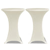 VIDAXL STIBLE Tischabdeckung Ø60cm Creme (2 Stücke)