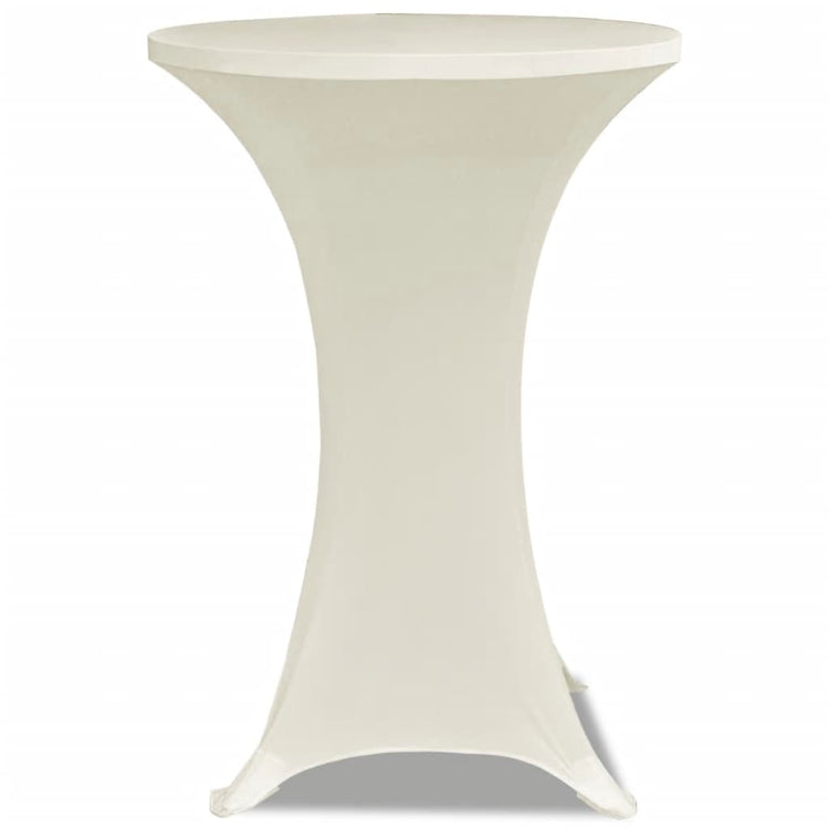 VIDAXL STIBLE TABEL COUND Ø70 cm Creme (2 Stücke)