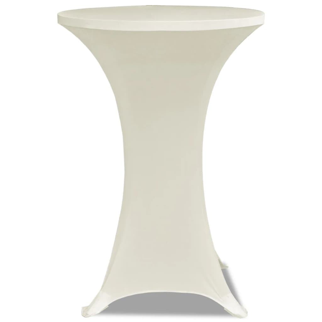 VIDAXL STIBLE TABEL COUND Ø80cm Sahne (2 Stücke)