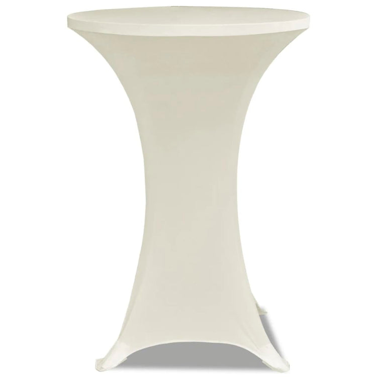 VIDAXL STIBLE TABEL COUND Ø80cm Sahne (2 Stücke)