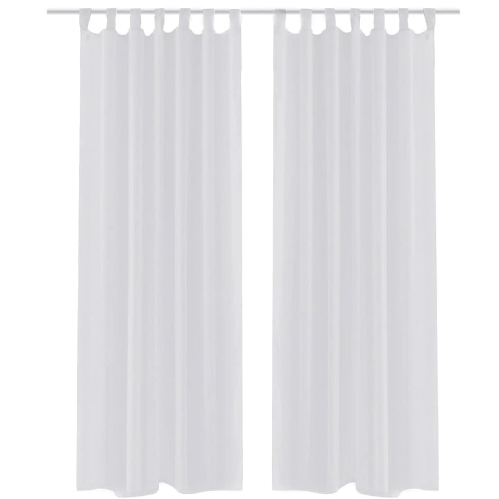 Vidaxl Vorhang weiß 140x175 cm (2 Stücke)