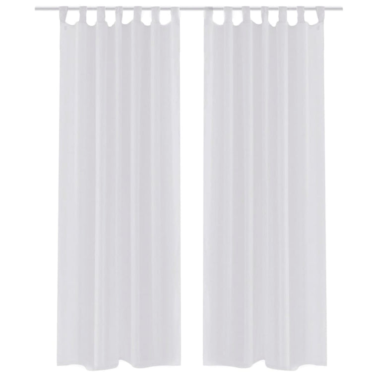 Vidaxl Vorhang weiß 140x245 cm (2 Stücke)