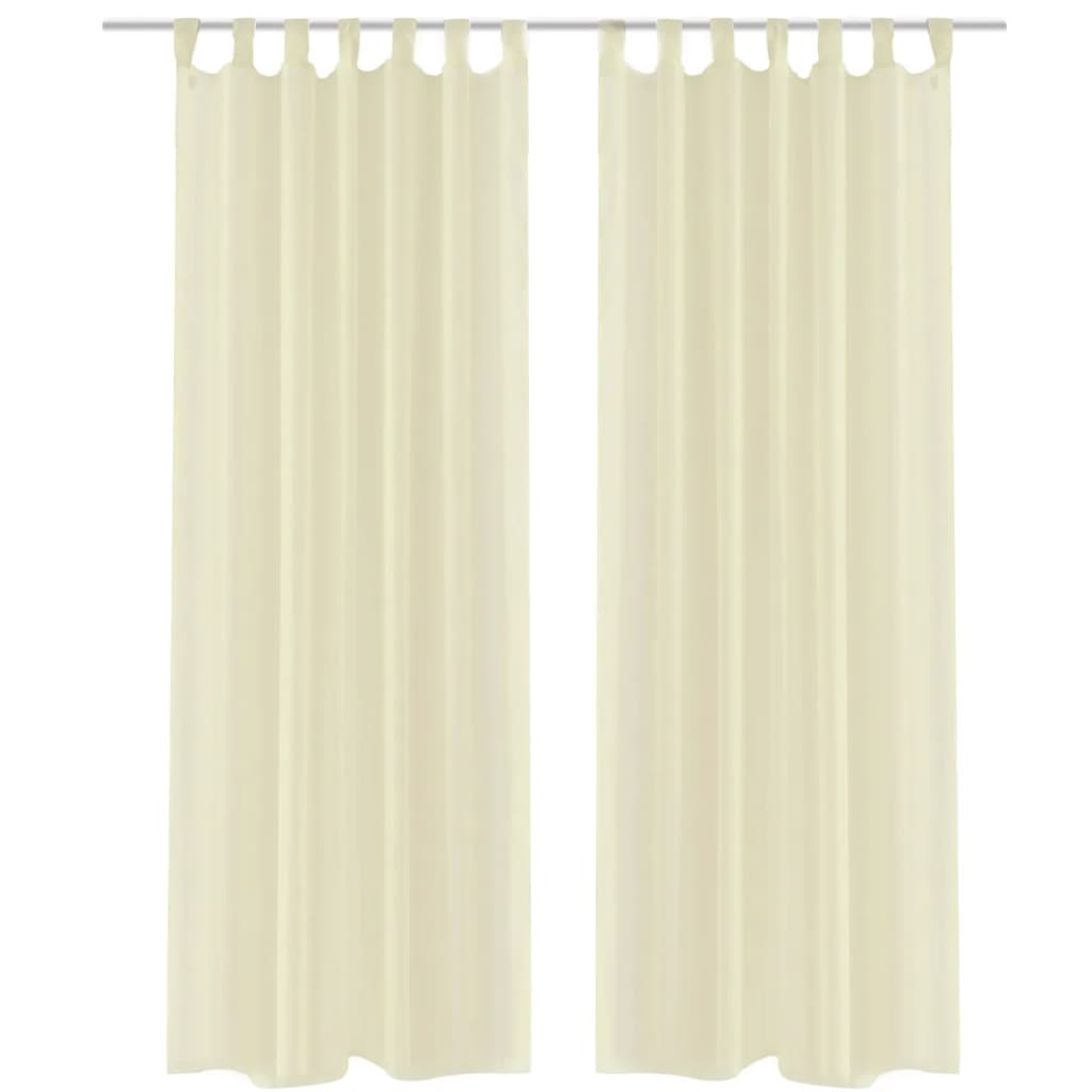 Vidaxl Vorhangcreme 140x175 cm (2 Stücke)